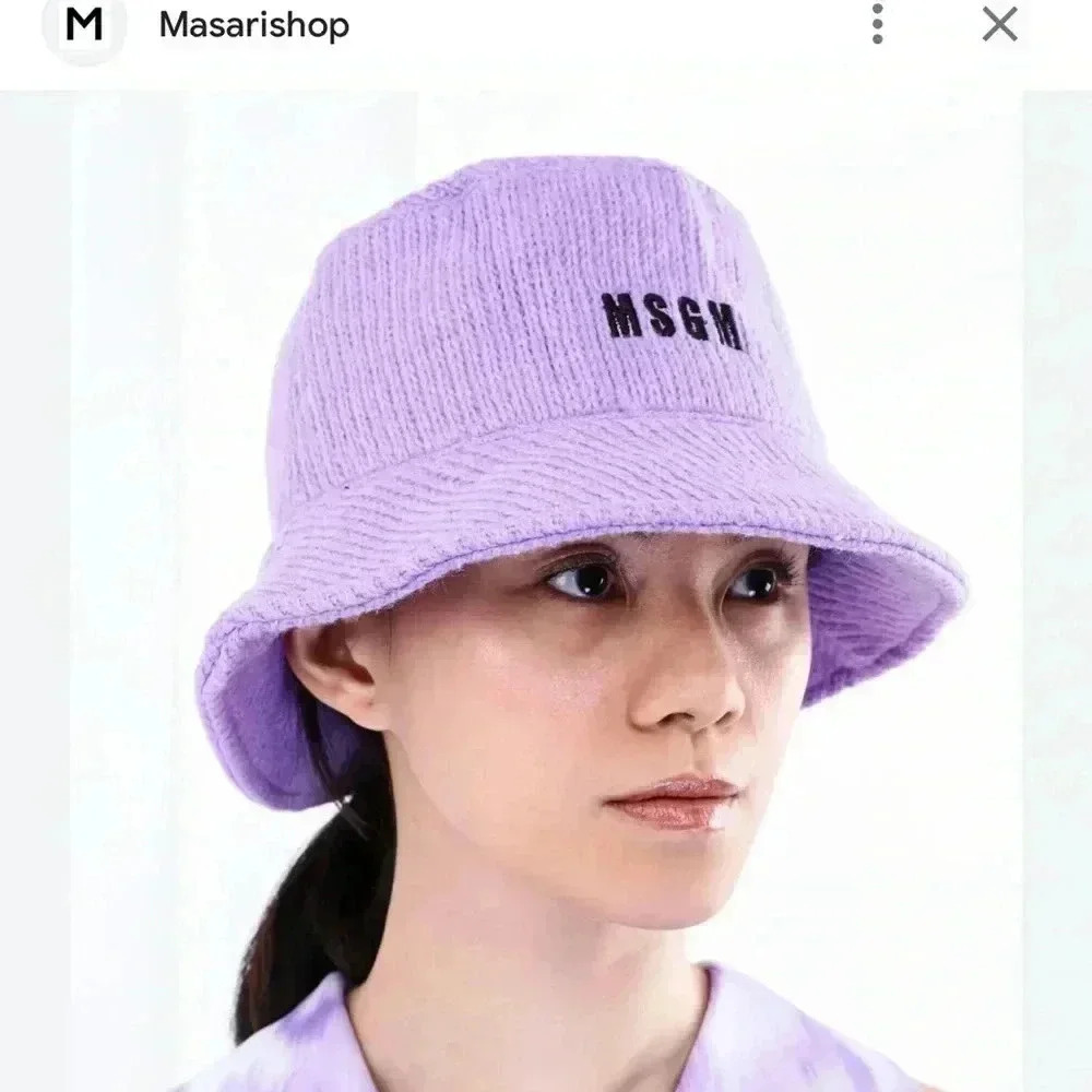 MSGM purple Bucket Hat